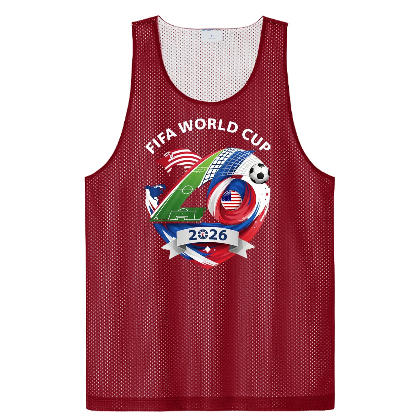 Deep Red/ White - ST5000 - FRONT