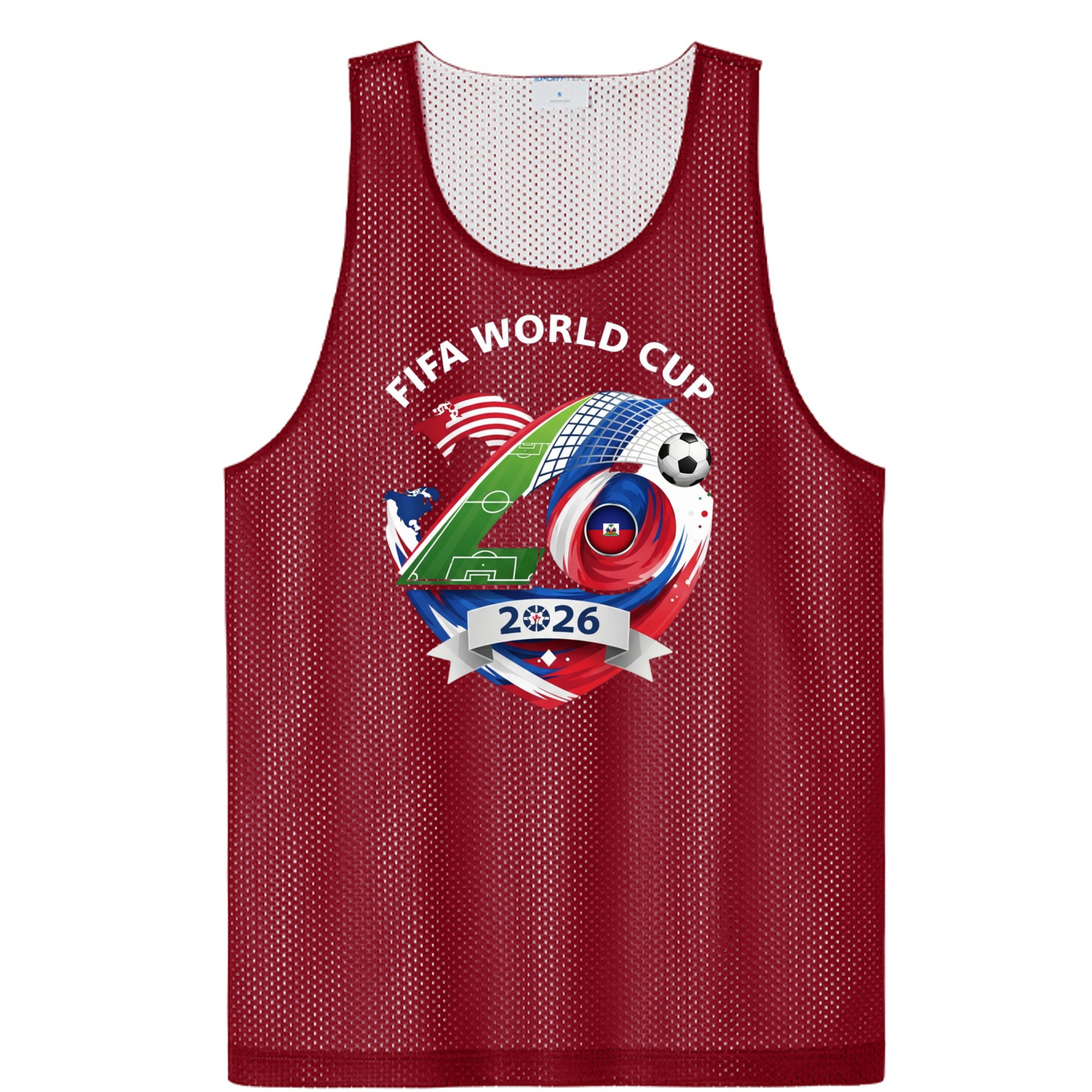 Deep Red/ White - ST5000 - FRONT