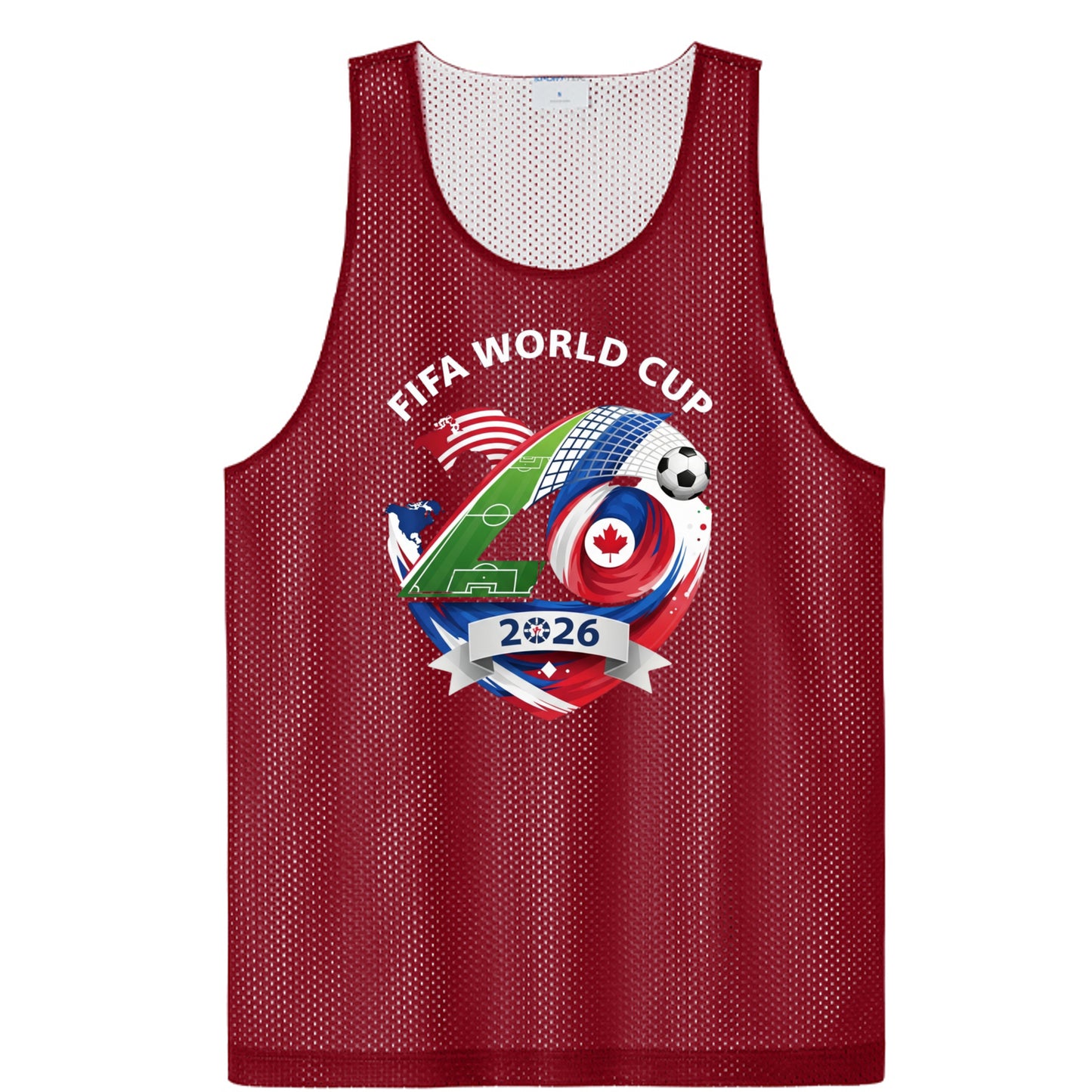 Deep Red/ White - ST5000 - FRONT