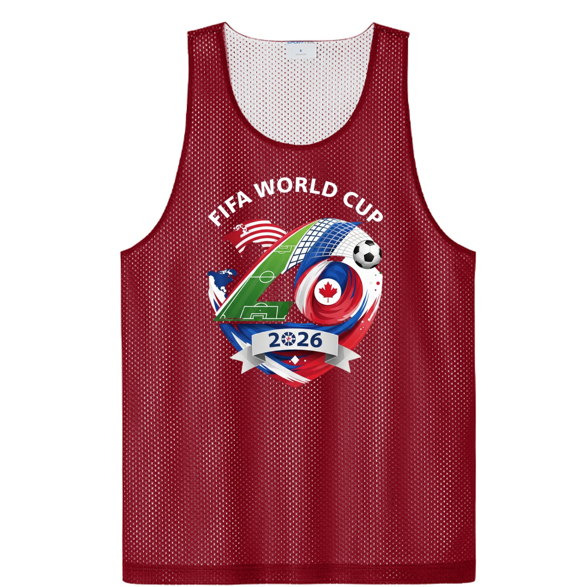 Deep Red/ White - ST5000 - FRONT