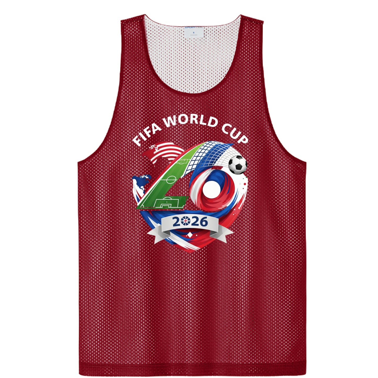 Deep Red/ White - ST5000 - FRONT